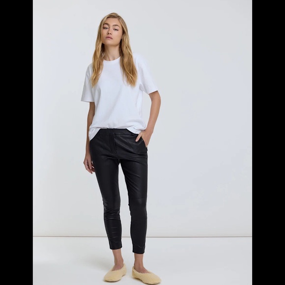 Olivia Sheed STRETCH LEATHER BOYFRIEND, SIZE 4 - Picture 1 of 7